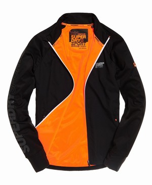 Superdry Winter Training Track Férfi Kabát Fekete | AWTZV8297